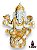 Ganesh Sentado 12Cm Em Resina - Imagem 1