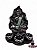 Incensario Buda Tibetano Meditando Gesso Verde - Imagem 1