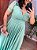 VESTIDO FESTA ANDRESSA PLUS VERDE TIFFANY - Imagem 2