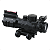 Mira Luneta Red Dot C1 Gal 4x32 Tático Victoptics Vector - Imagem 1