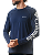 Camiseta Columbia Masculina Manga Longa Aurora Azul Marinho - Imagem 1