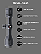 Luneta Victoptics Vector Compacta C3 3-9x32 Sfp Paralax 22mm Iluminada Foco 3 Jardas para Carabina de Pressão, PCP e .22 - Imagem 5