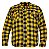 Camisa Masculina de Fibra Sintética Preto e Amarelo - Kustom Art - Imagem 1