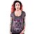 Camiseta Feminina Lethal Threat modelo Skullflowers - Imagem 1