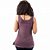 Camiseta Regata Feminina Lethal Threat modelo Floral Western Cow Skull - Roxa - Imagem 3
