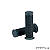 Manopla Modelo Kung Fu - 1" Polegada Universal - Preto - Biltwell - Imagem 1