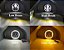 Farol LED 7"  c/ Angels c/ Fundo Preto (Mod. 1) - CH Parts - Imagem 3