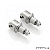 Adaptador P/ Pedaleira Diant. Rizoma (Par) - BMW R 1200 2006 - 2018 - Imagem 1