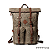 Mochila Vintage roll em lona e couro areia - CH Parts - Imagem 1