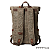 Mochila Vintage roll em lona e couro areia - CH Parts - Imagem 2