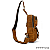 Bolsa de peito em couro masculina Modelo 2 - Marrom - Imagem 2