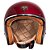 Capacete Urban Mod. Tracer Double D Flake Vermelho - Imagem 2