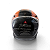 Capacete Aberto Lucca Mod. Sublime Route 66 - Customizado por MTX Imports - Cor Laranja com faixa Preta - Imagem 3