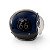 Capacete Aberto Lucca Mod. Sublime Route 66 - Customizado por MTX Imports - Cor Azul com faixa Grafite - Imagem 2