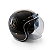 Capacete Aberto Lucca Mod. Sublime Route 66 - Customizado por MTX Imports - Cor Preto com faixa Grafite - Imagem 1