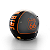 Capacete Aberto Lucca Mod. Sublime Route 66 - Customizado por MTX Imports - Cor Gray com faixa Preta escrita Laranja - Imagem 4