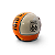 Capacete Aberto Lucca Mod. Sublime Route 66 - Customizado por MTX Imports - Cor Branco com faixa Laranja escrita Preto - Imagem 3