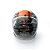 Capacete Aberto Lucca Mod. Sublime Route 66 - Customizado por MTX Imports - Cor Preto com faixa Amber Gold - Imagem 4