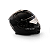 Capacete Escamoteável Lucca Mod. Rider One 1 - Customizado por MTX Imports - Route 66 Preto c/ Faixa Dupla Prata - Imagem 6