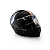 Capacete Escamoteável Lucca Mod. Rider One 1 - Customizado por MTX Imports - Route 66 Preto c/ Faixa Dupla Grafite - Imagem 1