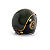 Capacete Aberto Lucca Mod. Sublime - Customizado por MTX Imports - Royal Enfield Meteor Verde, Preto e Dourado - Imagem 3