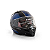 Capacete Escamoteável Lucca Mod. Rider One 1 - Customizado por MTX Imports - Route 66 - Azul - Imagem 1
