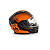 Capacete Escamoteável Lucca Mod. Rider One 1 - Customizado por MTX Imports - Route 66 - Laranja - Imagem 2