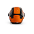 Capacete Escamoteável Lucca Mod. Rider One 1 - Customizado por MTX Imports - Route 66 - Laranja - Imagem 4