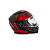 Capacete Escamoteável Lucca Mod. Rider One 1 - Customizado por MTX Imports - Route 66 - Vermelho - Imagem 3