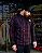 Camisa Masculina de Fibra Sintética Bordo com Detalhes Preto - Kustom Art - Imagem 2