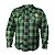 Camisa Masculina de Fibra Sintética Verde e Preto - Kustom Art - Imagem 1