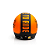 Capacete Aberto Lucca Mod. Sublime Route 66 - Customizado por MTX Imports - Cor Laranja com faixa Preta Fosco - Imagem 4