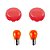 Kit de 2 Lentes Vermelha para piscas modelo Bullet - Chris Products - Imagem 1