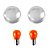 Kit de 2 Lentes Cristal para piscas modelo Bullet - Chris Products - Imagem 1