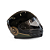 Capacete Escamoteável Lucca Mod. Rider One 1 - Customizado por MTX Imports - Royal Enfield Verde Preto e Dourado - Imagem 4