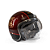 Capacete Aberto Lucca Mod. Sublime Route 66 - Customizado por MTX Imports - Cor Bordo - Imagem 4