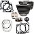 Big Bore S&S Cycle 129" Kit Cilindro para motores M8 107" (2017-2026) - Preto texturizado com aletas destacadas - Imagem 1