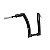 Guidão Wings Custom Front King Rhino 2 Polegadas 16" Preto Fosco para Harley Davidson Softail Fat Boy 2000-2026 - Imagem 1