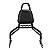Sissy Bar Wings Custom King Low 16" Destacável com Bagageiro Removível Preto Brilho para Harley Davidson Softail Low Rid - Imagem 2