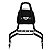 Sissy Bar Wings Custom King Low 16" Destacável com Bagageiro Removível Preto Brilho para Harley Davidson Softail Low Rid - Imagem 3