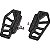 Par de Plataformas Apex Mini Male Mount Anodizadas Pretas para Harley Dyna, Softail e Sportster – Thrashin Supply - Imagem 1