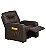 Locação Poltrona Reclinável 3 Posições Marrom - Imagem 2