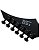 Guitarra 6 Cordas S by Solar EB4.6C preto fosco Explorer Indonesia - Imagem 5