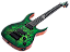 Guitarra elétrica 7 cordas Solar S1.7LB Verde Lime Burst fosco - Imagem 3