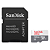 Cartão de Memória 128GB SanDisk Ultra MicroSD - Classe 10, 100MB/s Original com Adaptador SD - Imagem 2
