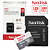 Cartão de Memória 128GB SanDisk Ultra MicroSD - Classe 10, 100MB/s Original com Adaptador SD - Imagem 1