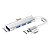 Cabo OTG Hub Tipo-C Para 3 USB 2.0 e 1 USB 3.0 Thunderbolt - Imagem 5