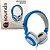 Fone de Ouvido Headphone Com Fio Cinza/Azul P3 - Dazz Moove - Imagem 3