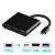 Conversor Tipo C Para HDMI, USB 3.0 e Tipo C Compatível Com Celular, Notebook e Macbook - Imagem 1
