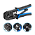 Alicate Crimpagem Para Cabo de Rede RJ45, RJ11 e RJ12 Com Catraca de Pressão - Exbom FRM-ACR300 - Imagem 1